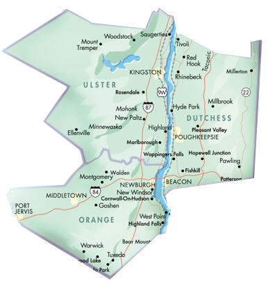 Areas We Services, Ulster, Dutchess, & Orange County